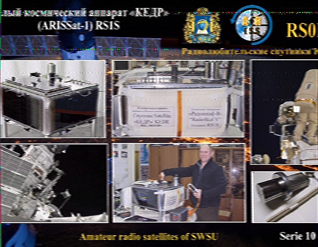 Bild: SSTV-Übertragung von der ISS