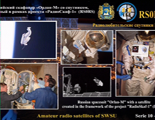 Bild: SSTV-Übertragung von der ISS