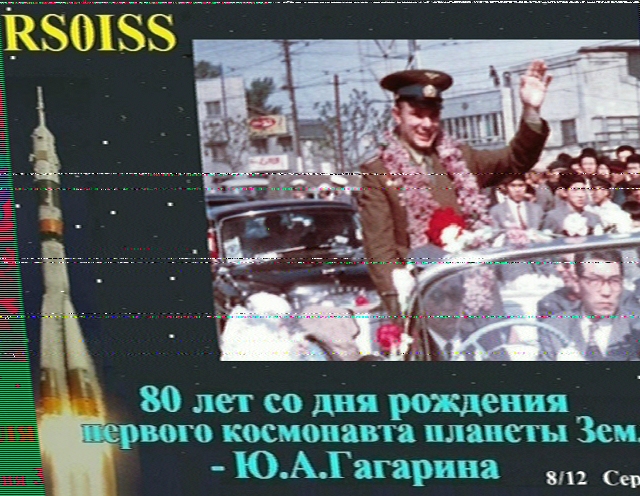 SSTV von der ISS - 12. April 2015