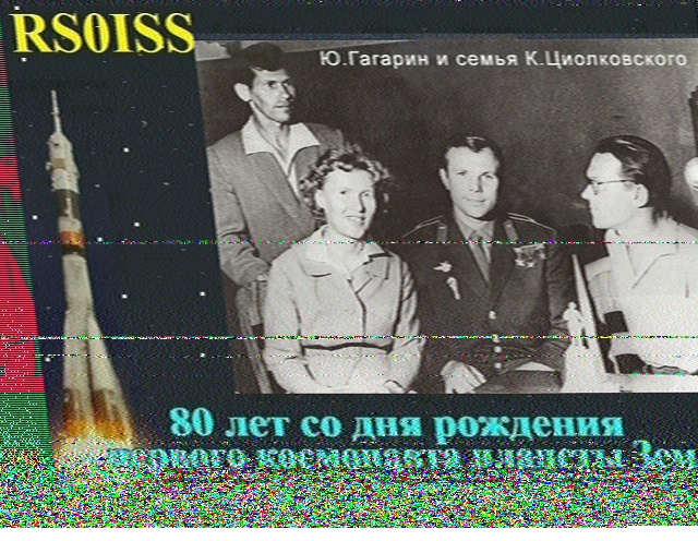SSTV von der ISS - 12. April 2015