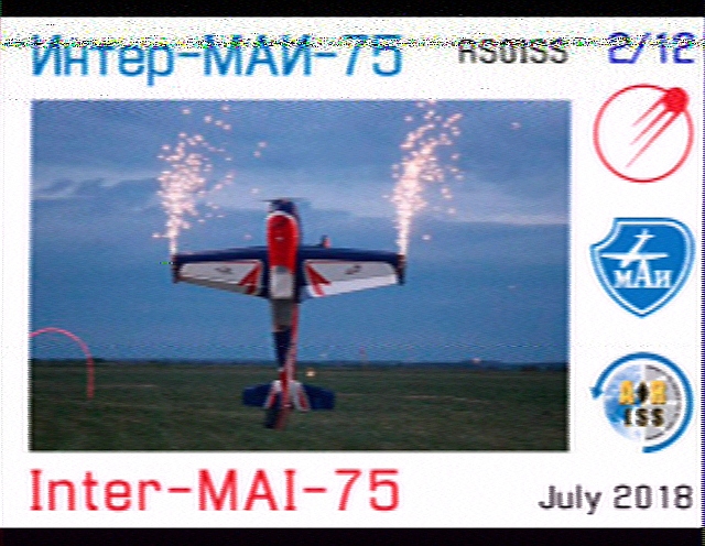 SSTV von der ISS - 12. April 2015