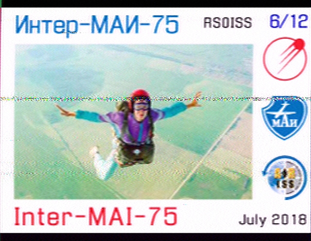 SSTV von der ISS - 12. April 2015