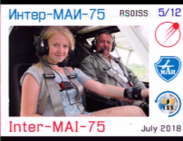 SSTV von der ISS - 12. April 2015