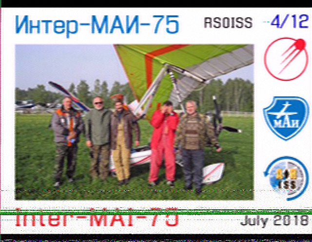 SSTV von der ISS - 12. April 2015