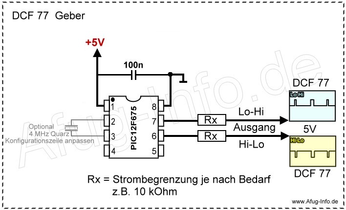 Schaltplan: DCF77-Geber