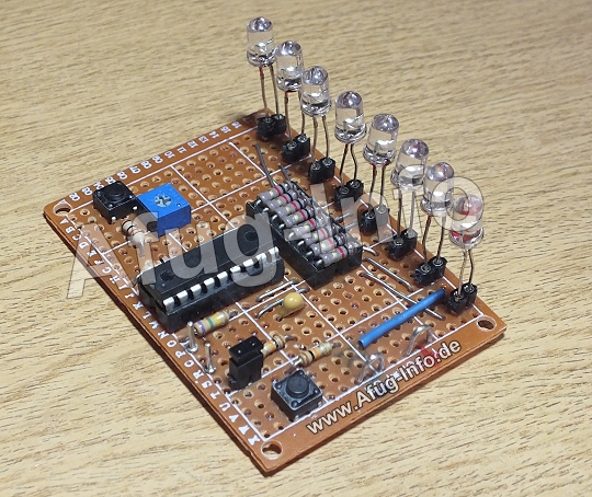 Testboard Lauflicht