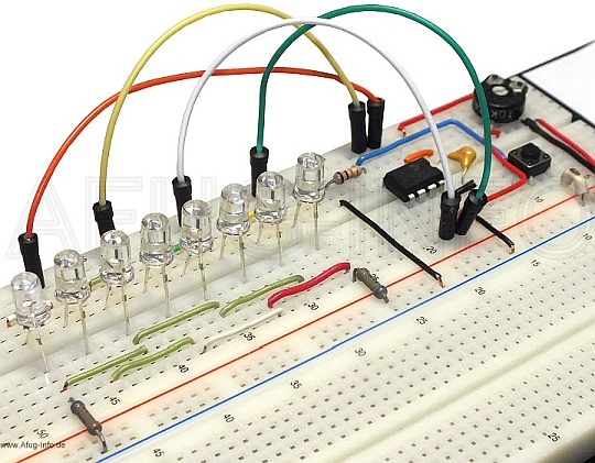 Testboard Lauflicht