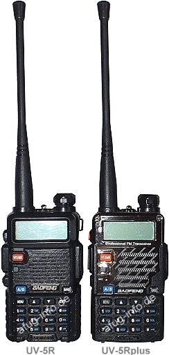 Bild: Baofeng UV-5R und UV-5R plus