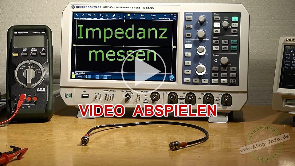Video-Vorschau: Impedanz und Kabellänge messen Video-Vorschau: Impedanz und Kabellänge messen