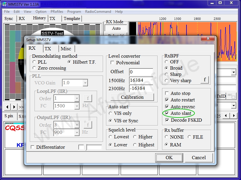 Bild 1: SSTV-Test