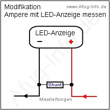 Schaltbild: Shunt für Ampere-Messung