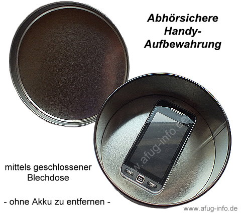 Abhörsicher mit der Keksdose